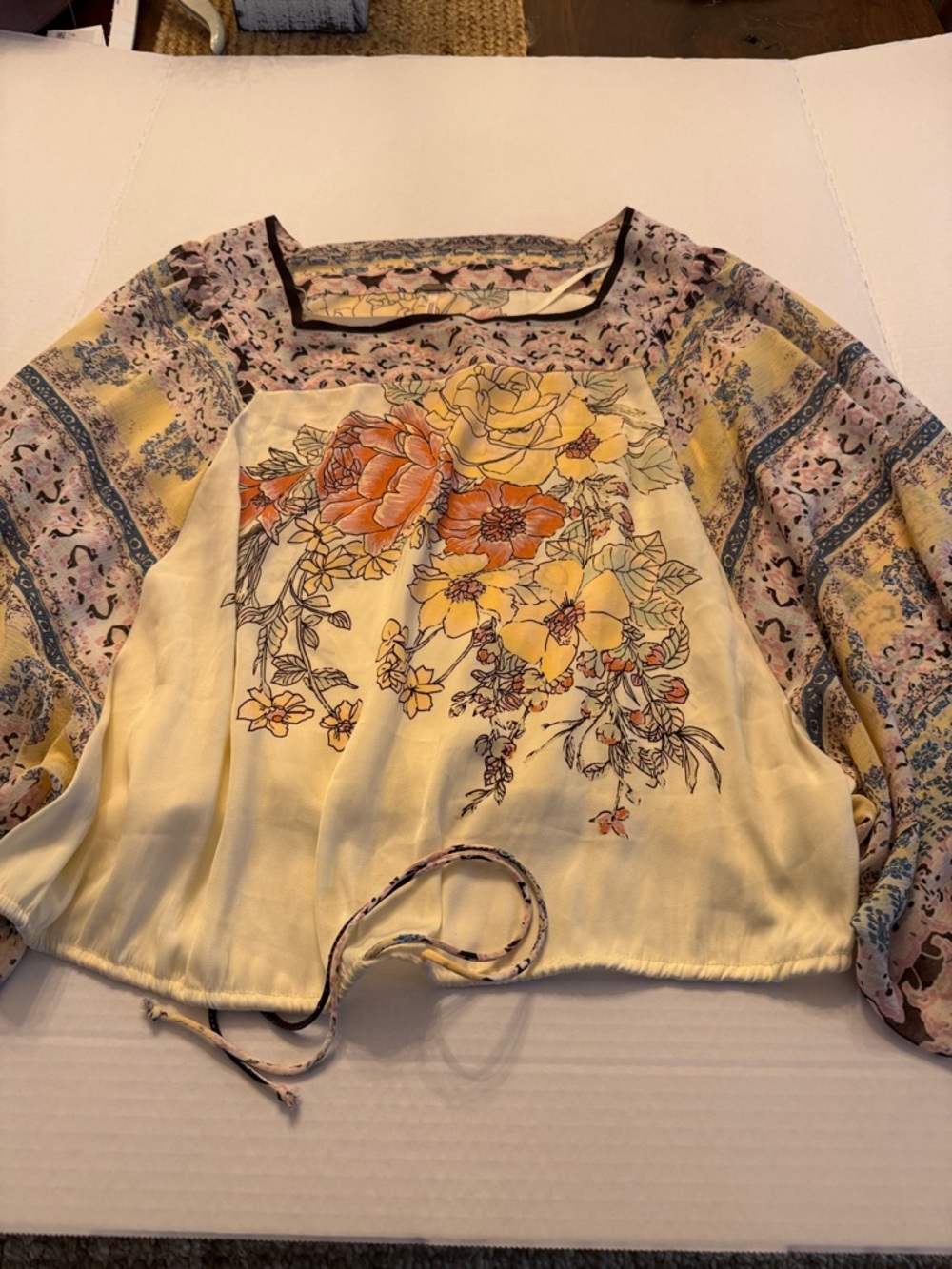 Free People Multicolor Floral Blouse - Picture 3 of 6
